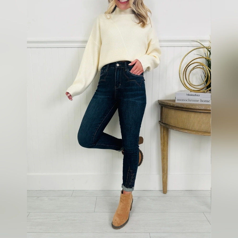 Judy Blue Dark Indigo Skinny Jeans